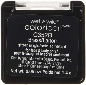 Wet &#039;n Wild Color Icon Glitter Single - Face and Body  - C352B Brass