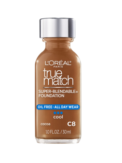 L&#039;Or&eacute;al Paris True Match Super Blendable Makeup Foundation - C8 - Cocoa - SPF17 - Foundation - 30 ml