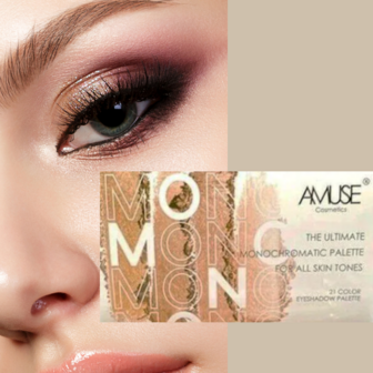 Amuse Mono Eyeshadow Palette - 21 Neutrale Tinten