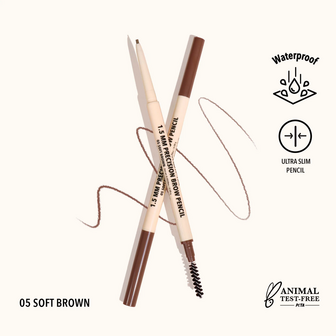 Moira Precision Brow Pencil - 05 Soft Brown