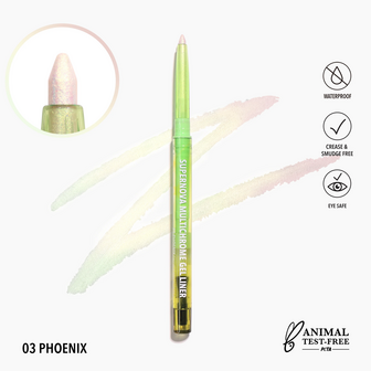 Moira Supernova Multichrome Gel Liner - 03 - Phoenix - VEGAN - Eyeliner - 0.26 g