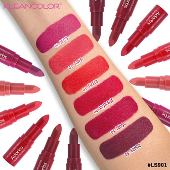 Kleancolor - Adorbs Matte Lipstick Red - 01 Jazzy - Matte - Lippenstift - 3,5 g