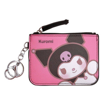 Sanrio - Kuromi - Pasjeshouder - Munten Portemonnee - Portemonnee - Kleingeld Portemonnee - Sleutelhanger - Muntgeld Portemonnee - Sanrio Characters