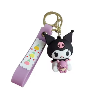 Sanrio - Kuromi - met Doll Friend - Tashanger - Autosleutelhanger