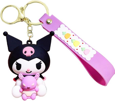 Sanrio - Kuromi - met Doll Friend - Tashanger - Autosleutelhanger