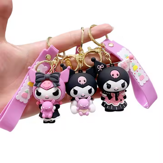 Sanrio - Kuromi - met Doll Friend - Tashanger - Autosleutelhanger