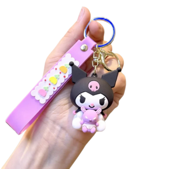 Sanrio - Kuromi - met Doll Friend - Tashanger - Autosleutelhanger