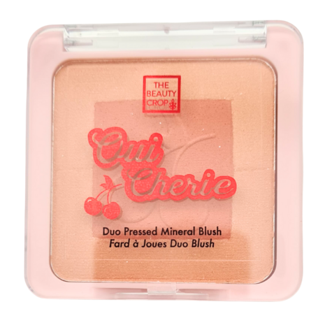 The Beauty Crop - Oui Cherie - Duo Pressed Mineral Blush - VEGAN - Peach Paris