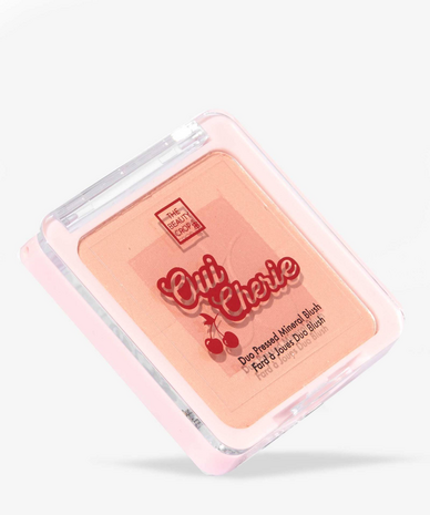 The Beauty Crop - Oui Cherie - Duo Pressed Mineral Blush - VEGAN - Peach Paris