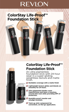 Revlon ColorStay Life-Proof Foundation Stick - 220