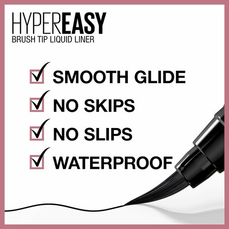 Maybelline Hyper Easy Eyeliner - 002 Deep Brown - Eyeliner - 0.5 g