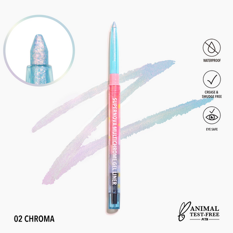 Moira Supernova Multichrome Gel Liner - 02 - Chroma - VEGAN - Eyeliner - 0.26 g