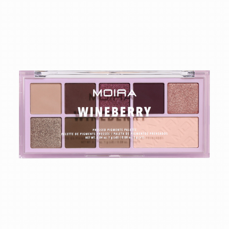 Moira Pressed Pigments Palette - 06 - Wineberry - VEGAN - Korean Beauty - Oogschaduwpalette - 9 g