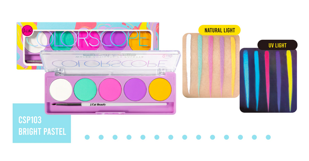 J. Cat Beauty - Colorscope Water Activate FX Eyeshadow Palette - CSP103 Bright Pastel