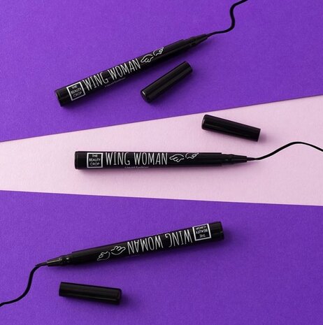 The Beauty Crop - Wing Woman Liquid Eyeliner - VEGAN - met Arganolie - UK Beauty - Zwart - Eyeliner - 3 ml