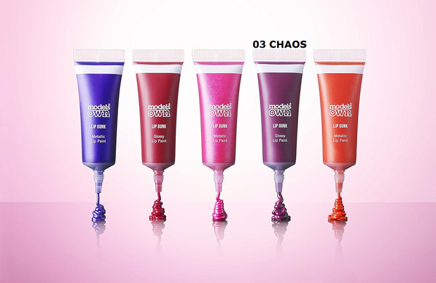 Models Own - LIP GUNK - 03 Chaos - Lip Paint Kit - Metallic - Lipstainset