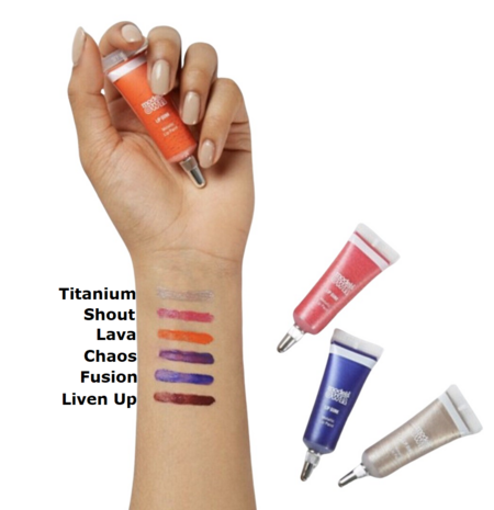 Models Own - LIP GUNK - 05 Liven Up - Lip Paint Kit - Metallic - Lipstainset