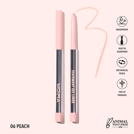 Moira - Statement Gel Liner - 06 - Peach - Lipliner - 0,25 g