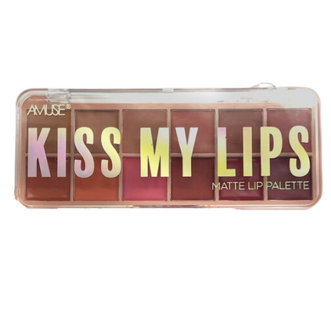 Amuse - Kiss My Lips - Matte - Lip Palette - Lipstick Palette - Lippenstift - 12 kleuren - 11 g