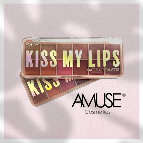 Amuse - Kiss My Lips - Matte - Lip Palette - Lipstick Palette - Lippenstift - 12 kleuren - 11 g