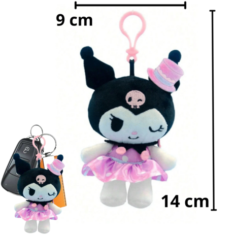 Sanrio - Kuromi - Mini Knuffel - Sweet Look - Tashanger