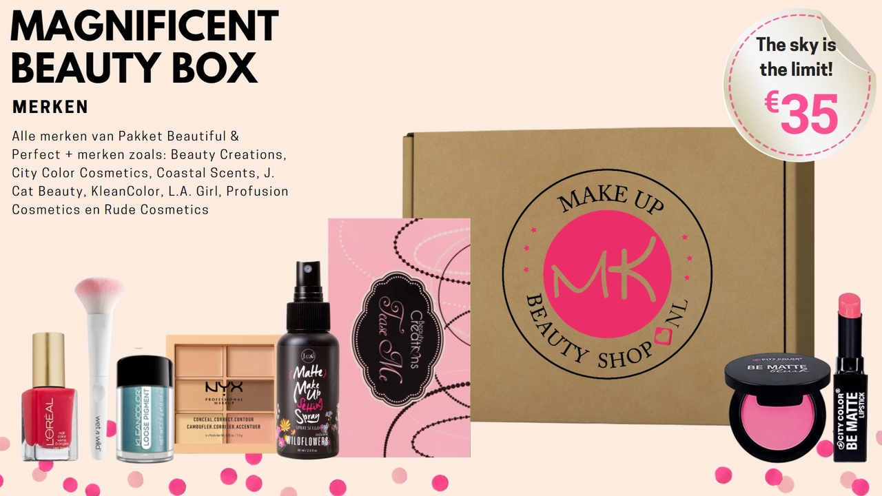 Mystery box make-up - geschenkset make-up - verassingspakket make